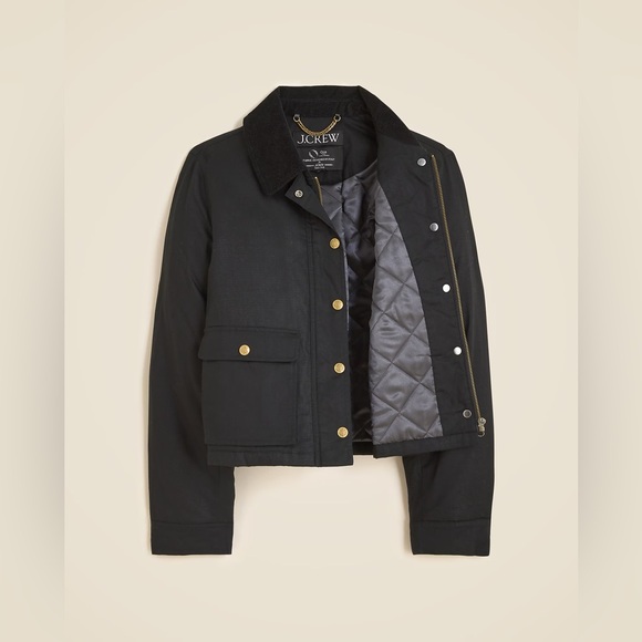 J. Crew Cropped Barn Jacket™ in ripstop cotton - Picture 2 of 5